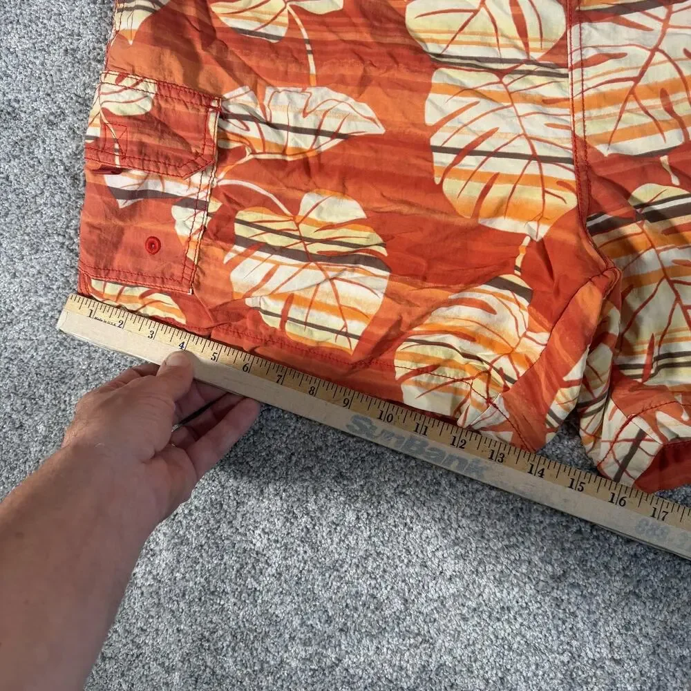 Tommy Bahama Swim Trunks XL Tropical Monstera Leaf Beach Preppy Resortcore